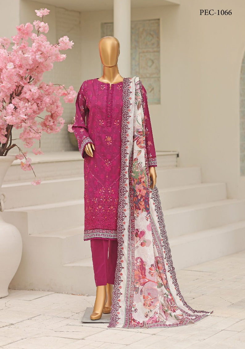 HZ | Premium Unstitch 3 Pc Embroidered Lawn Collection
