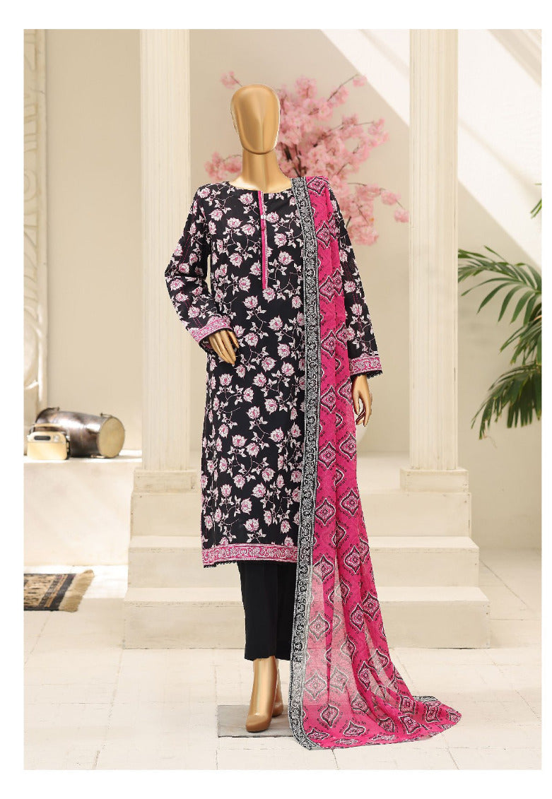 HZ | Summer Unstich 3PC Printed Lawn Collection