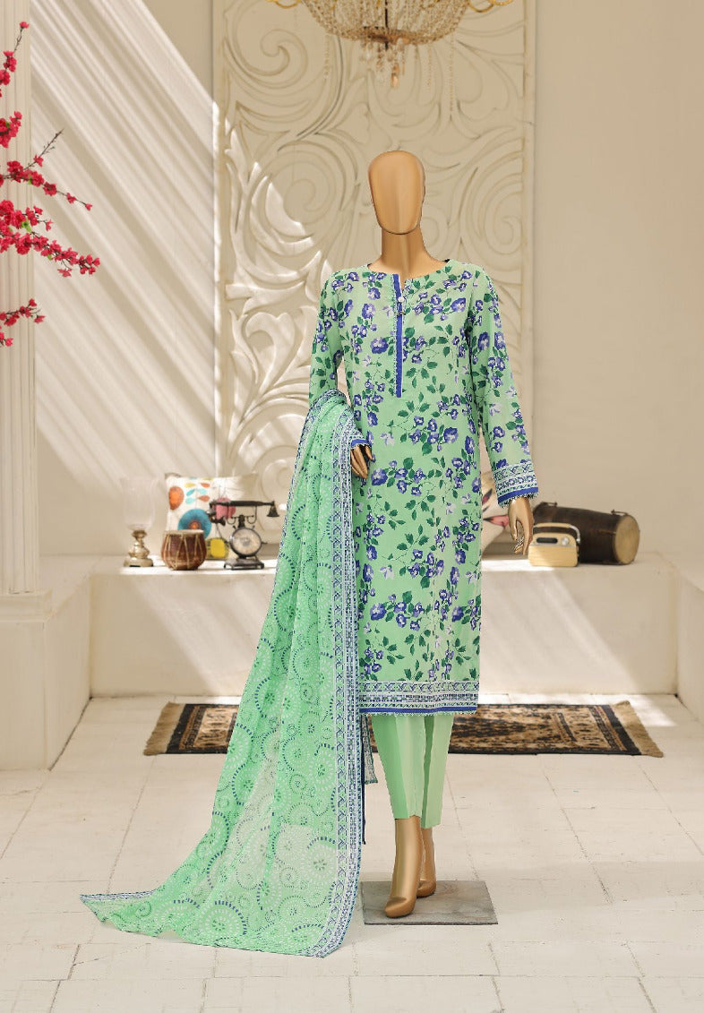 HZ | Summer Unstich 3PC Printed Lawn Collection