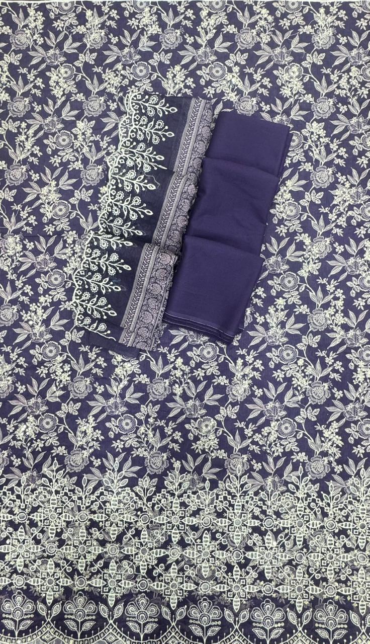 BIN SAEED | Unstitched Embroidered 3 Pc Lawn Collection