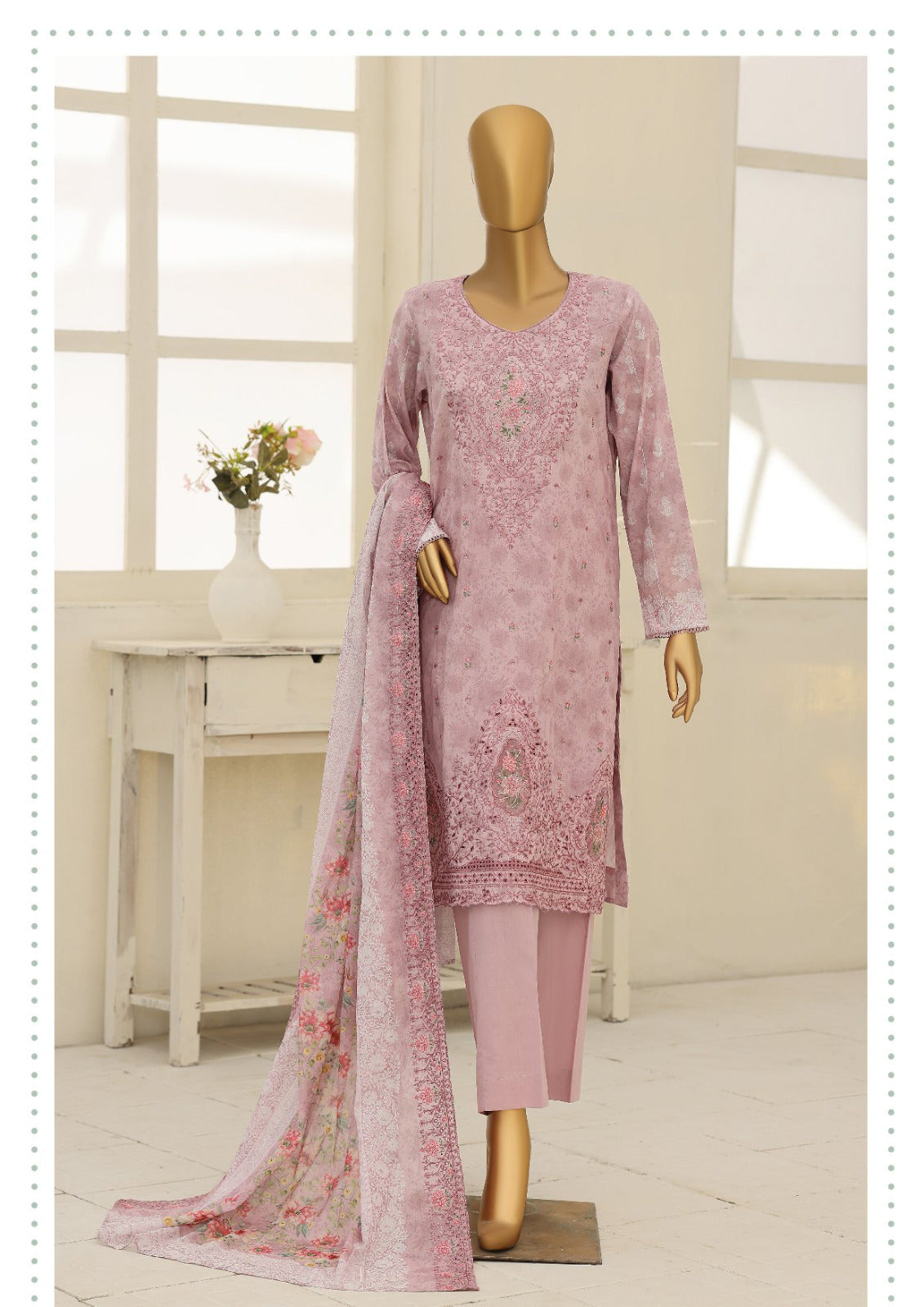 HZ | Premium Eid Edit UNSTITCH 3 Piece Embroidered Lawn Collection