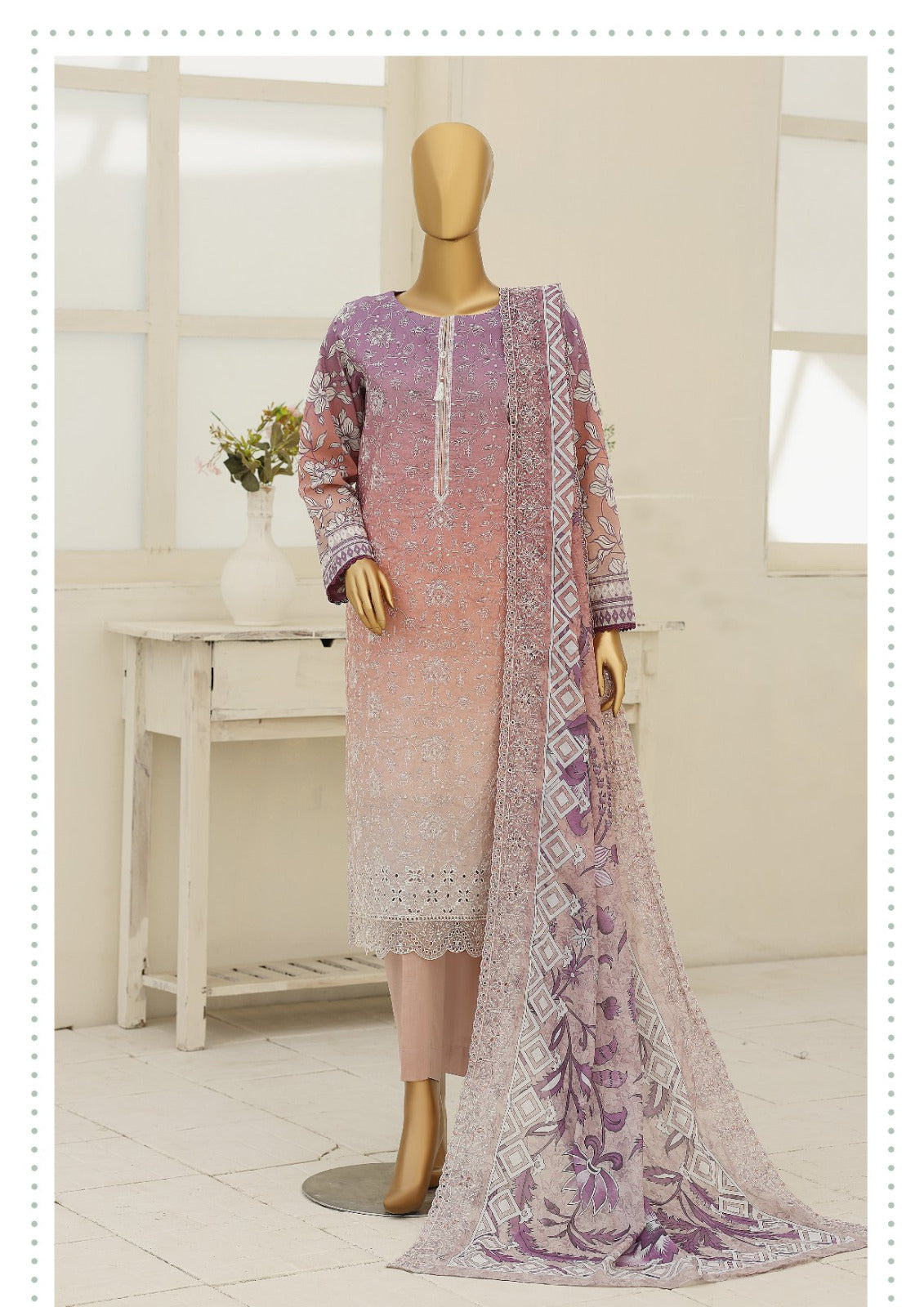 HZ | Premium Eid Edit UNSTITCH 3 Piece Embroidered Lawn Collection