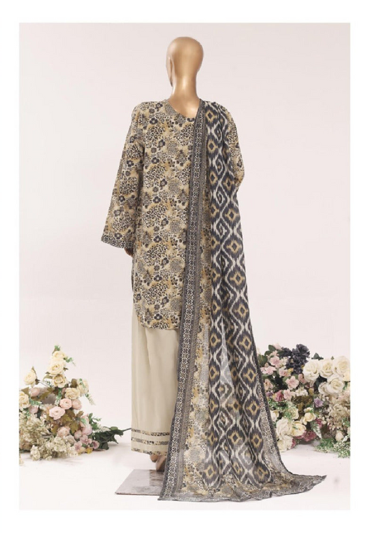BIN SAEED 3 Piece Printed Farshi Lawn Collection – Premium Summer Lawn Suit for Women | Barerah Fabrics