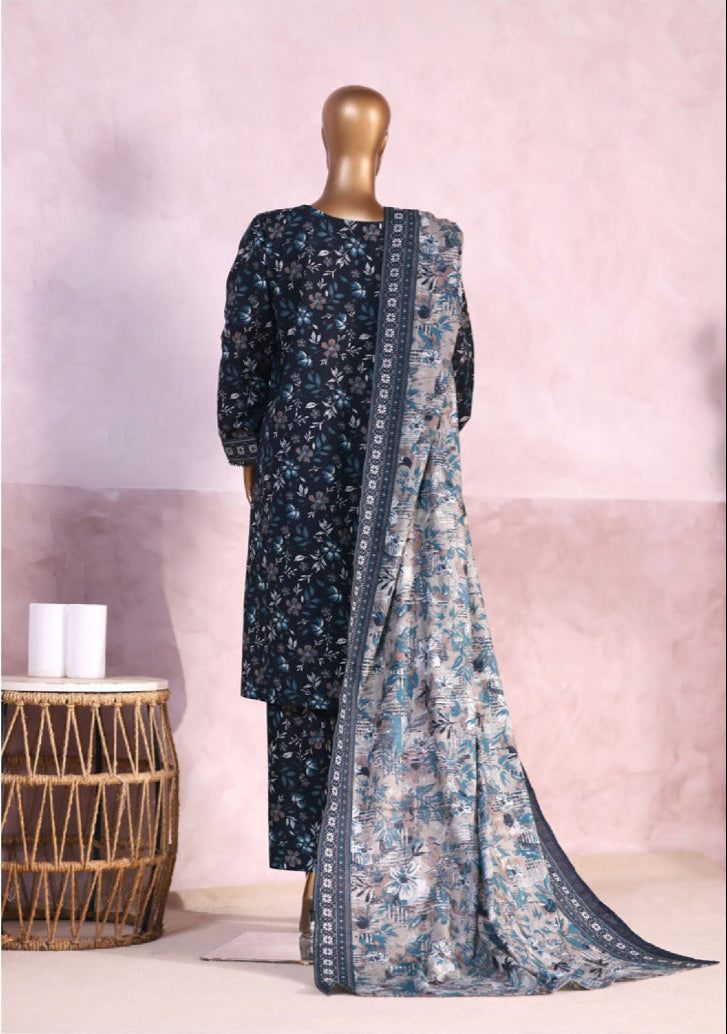 Bin Saeed | Stitched 3PC Printed Khaddar Collection