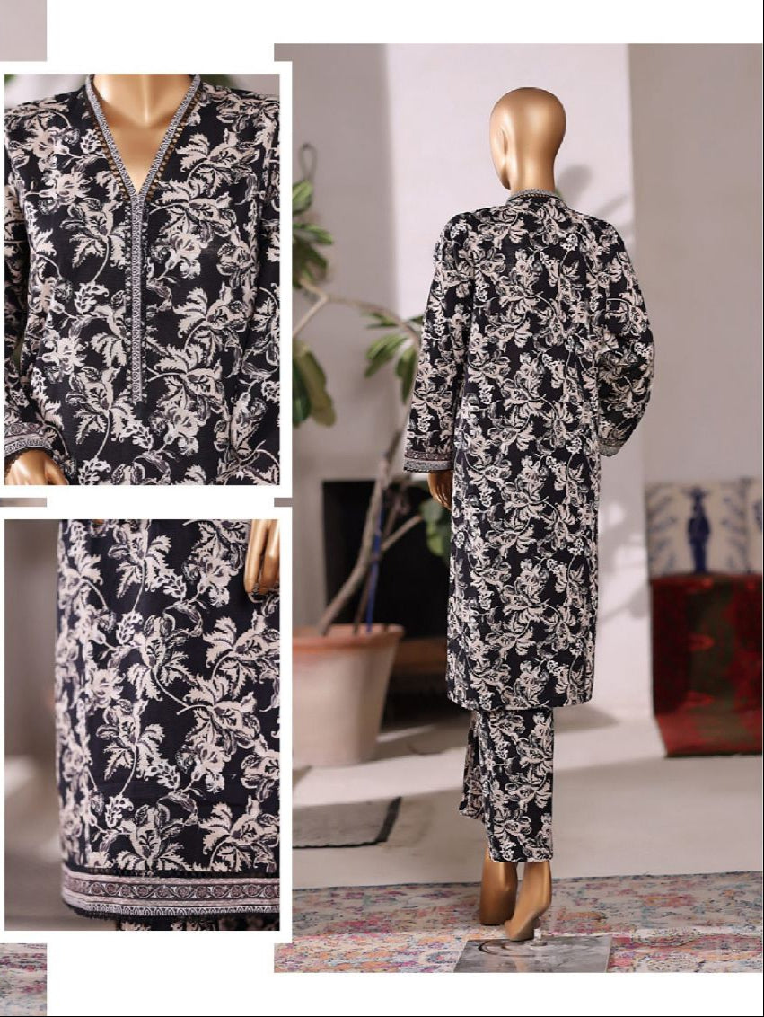 Bin Saeed | Printed Khaddar Co-Ords Stitched Collection – 2PCS