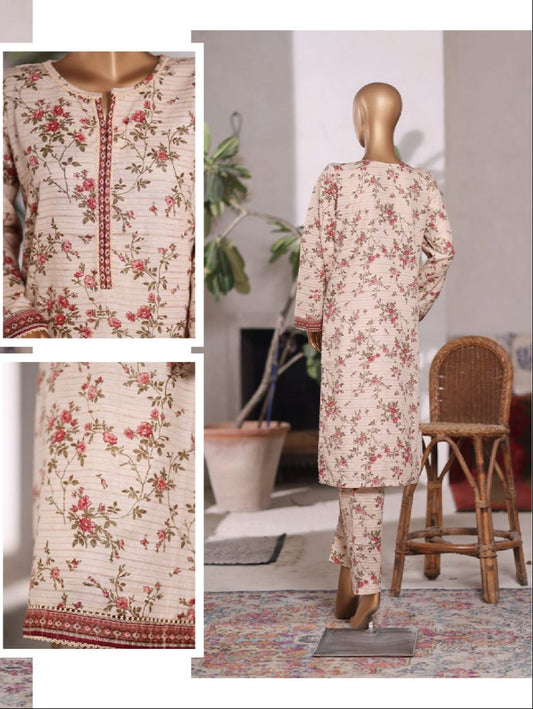 Bin Saeed  | Printed Khaddar Co-Ords Stitched Collection – 2PCS