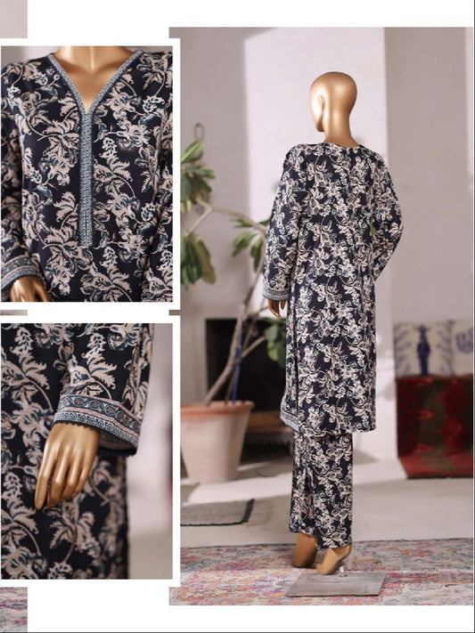 Bin Saeed  | Printed Khaddar Co-Ords Stitched Collection – 2PCS