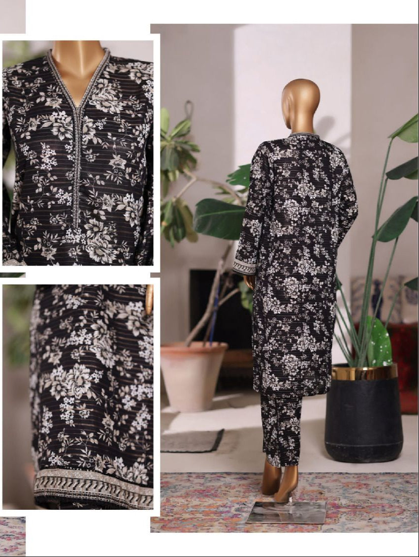 Bin Saeed | Printed Khaddar Co-Ords Stitched Collection – 2PCS