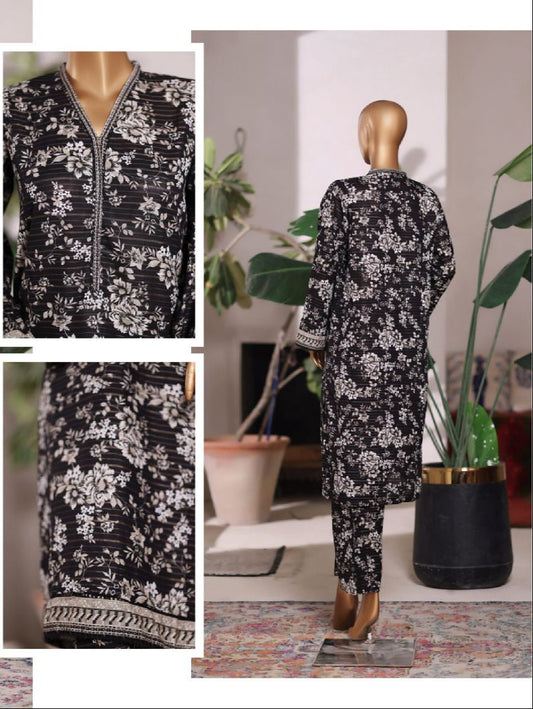 Bin Saeed  | Printed Khaddar Co-Ords Stitched Collection – 2PCS
