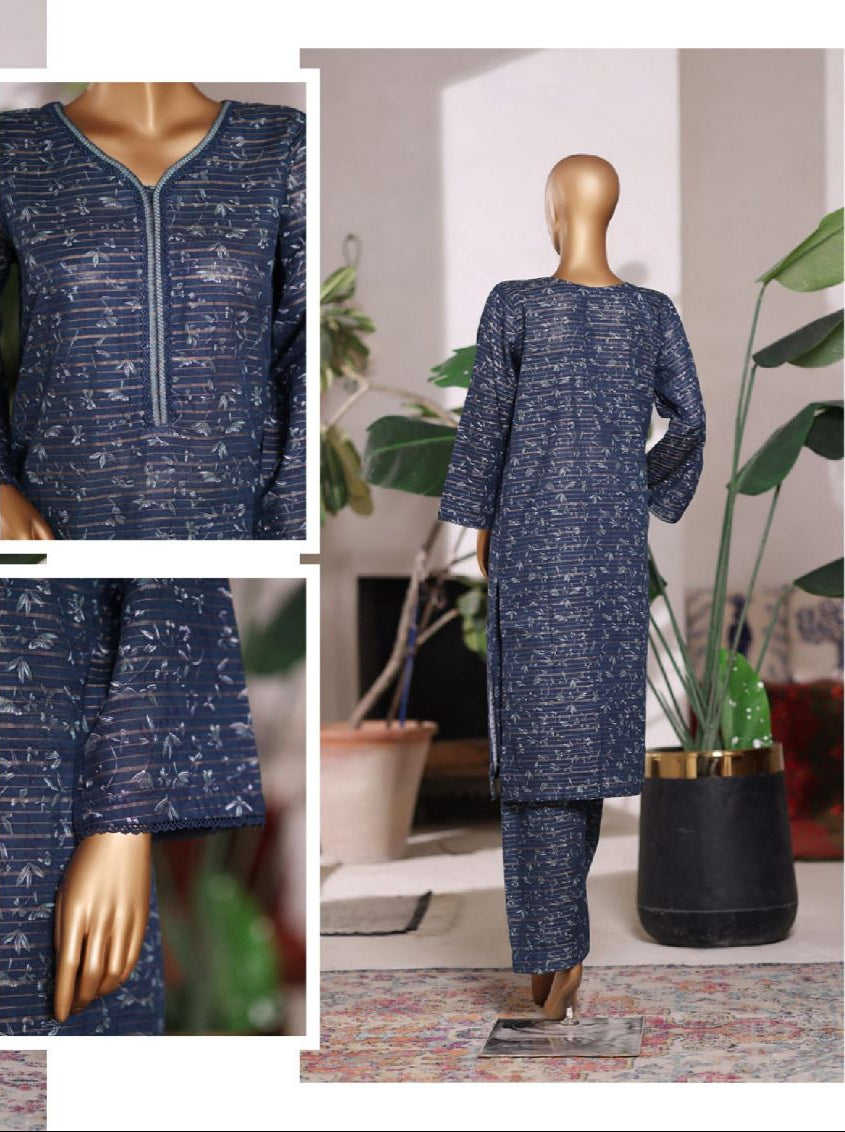 Bin Saeed | Printed Khaddar Co-Ords Stitched Collection – 2PCS