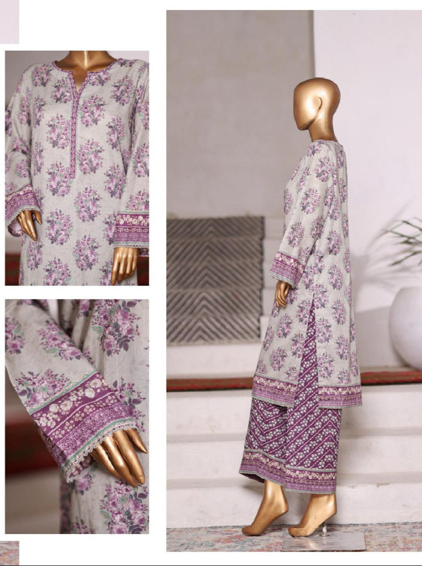 Bin Saeed | Printed Cotton Co-ords Stitched Collection – 2PCS