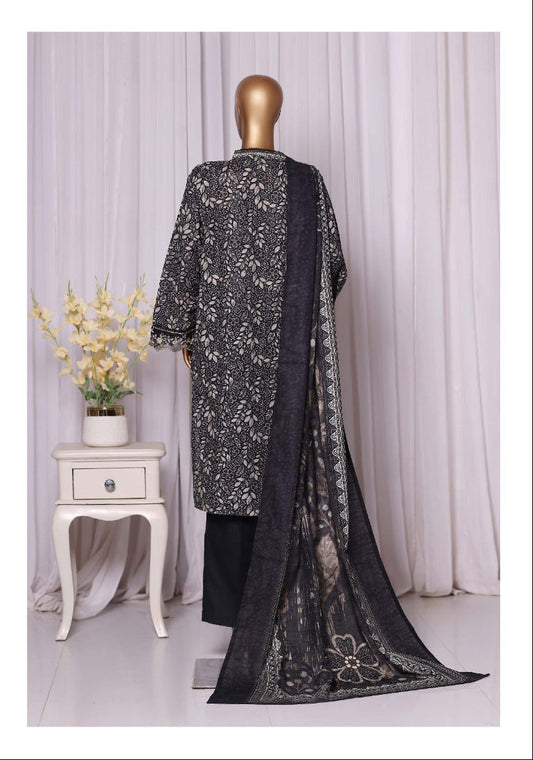 Bin Saeed | Stitched 3pc Embroidered Khaddar Collection