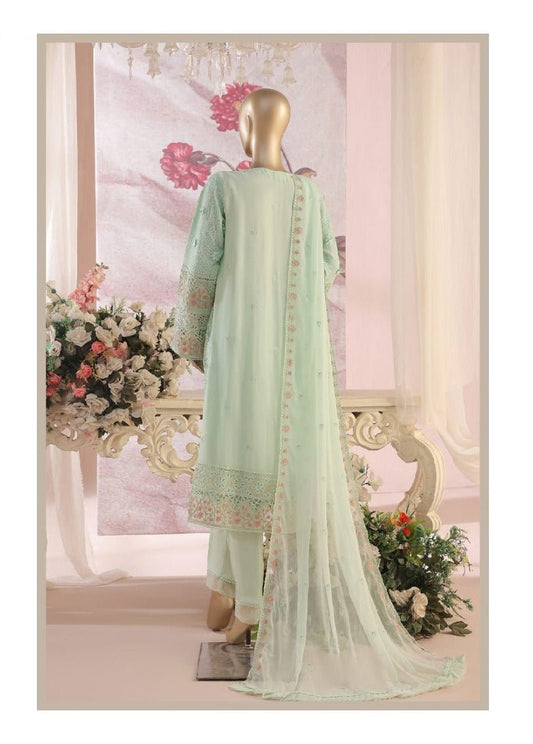 BIN SAEED | Luxury Embroidered Chiffon 3PC Stitched Collection - BarerahFabrics
