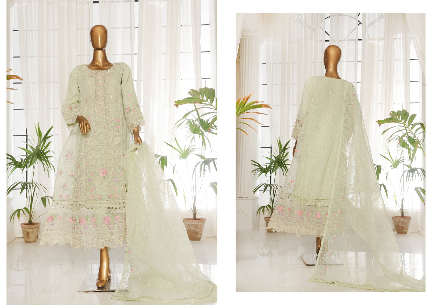 BIN SAEED | Fancy Stitched Embroidered Organza Frock Collection