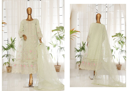 BIN SAEED | Fancy Stitched Embroidered Organza Frock Collection - BarerahFabrics