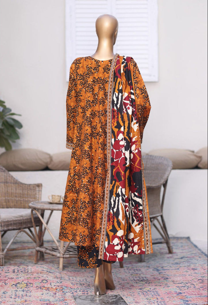 Bin Saeed | Stitched 3PC Printed Khaddar Frock Collection