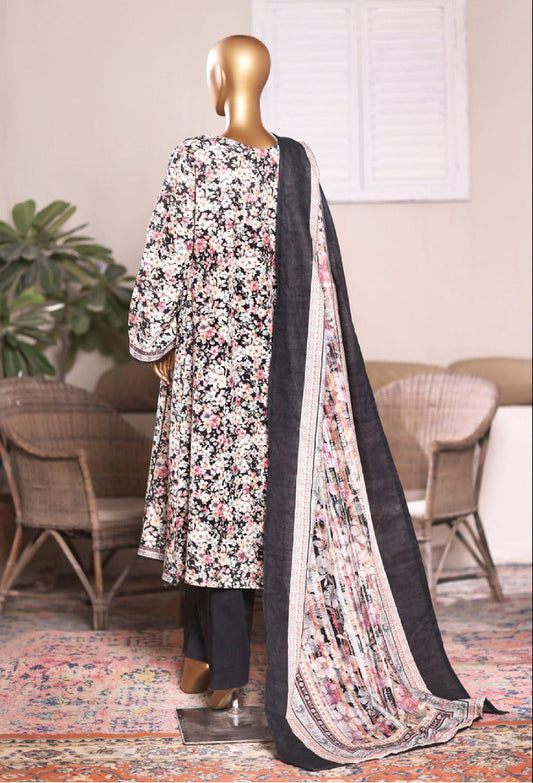 Bin Saeed | Stitched 3PC Printed Khaddar Frock Collection