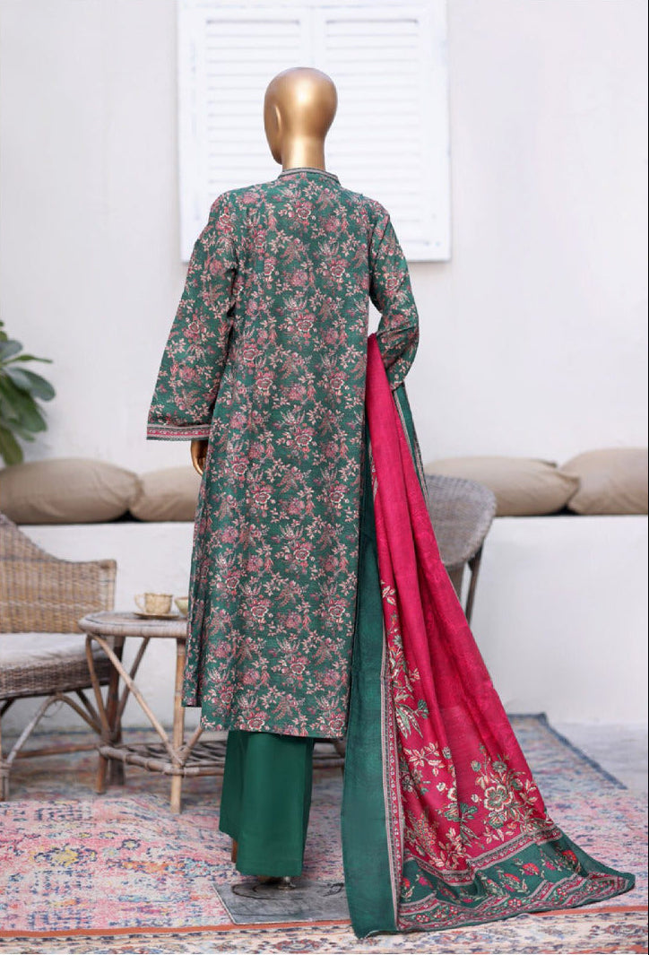 Bin Saeed | Stitched 3PC Printed Khaddar Frock Collection