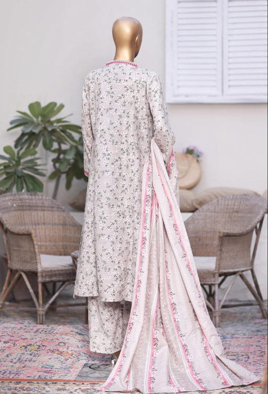 Bin Saeed | Stitched 3PC Printed Khaddar Frock Collection