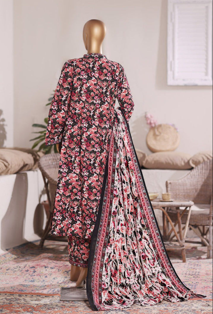 Bin Saeed | Stitched 3PC Printed Khaddar Frock Collection