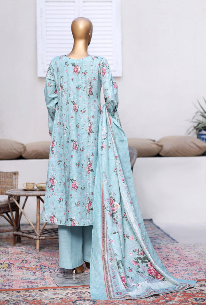 Bin Saeed | Stitched 3PC Printed Khaddar Frock Collection