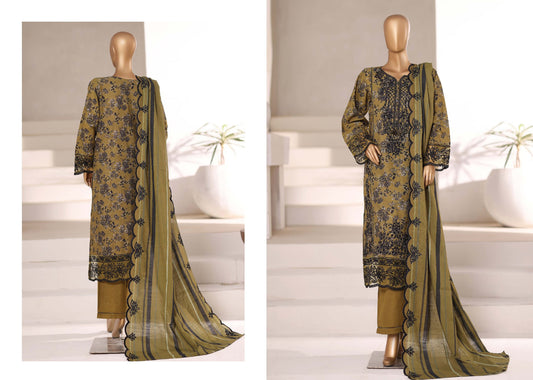 Sada Bahar | Stitched 3 Pc  Embroidered Khaddar Collection