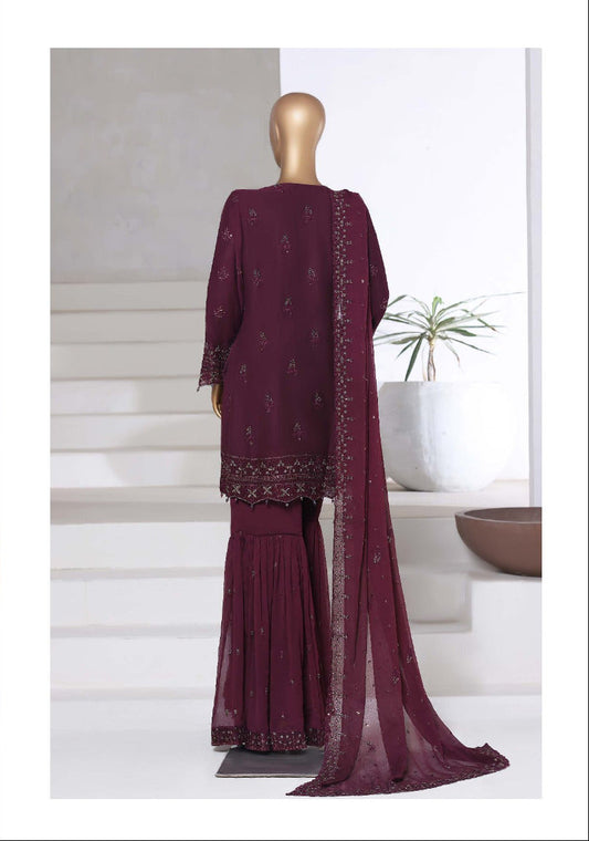 Sada Bahar | Stitched 3 Pc Afsanay Luxury Chiffon Embroidered Collection