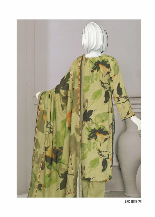 Bismil by ABC | Unstitched 3 Pc Embroidered Slub Collection