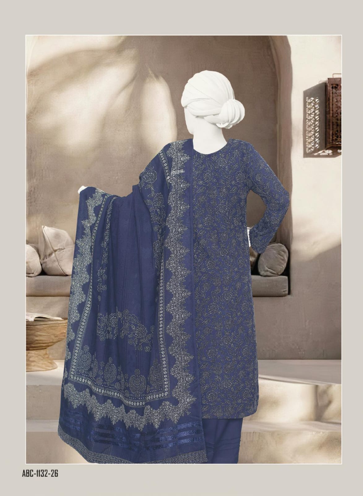 Mahnoor by ABC Fabric | Unstitch 3 Pc Winter Collection Vol 07