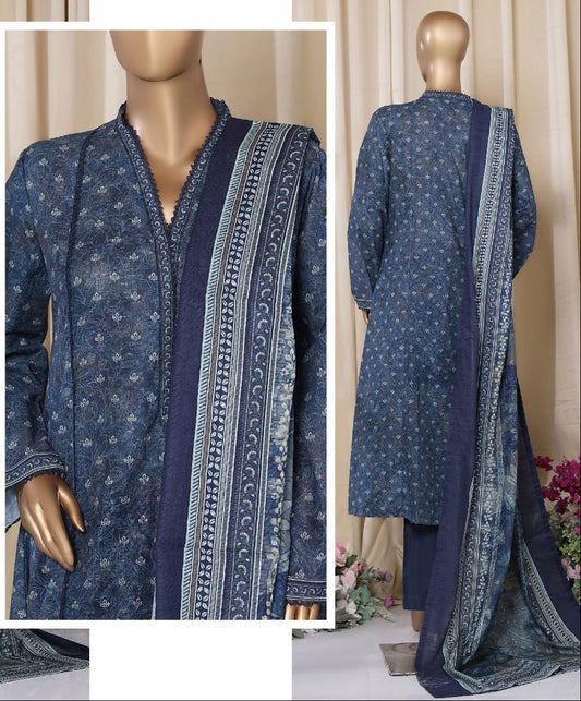 Bin Saeed | Stitched 3PC Printed Khaddar Frock Collection