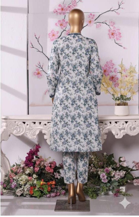Bin Saeed | Stitched 3PC Printed Khaddar Frock Collection