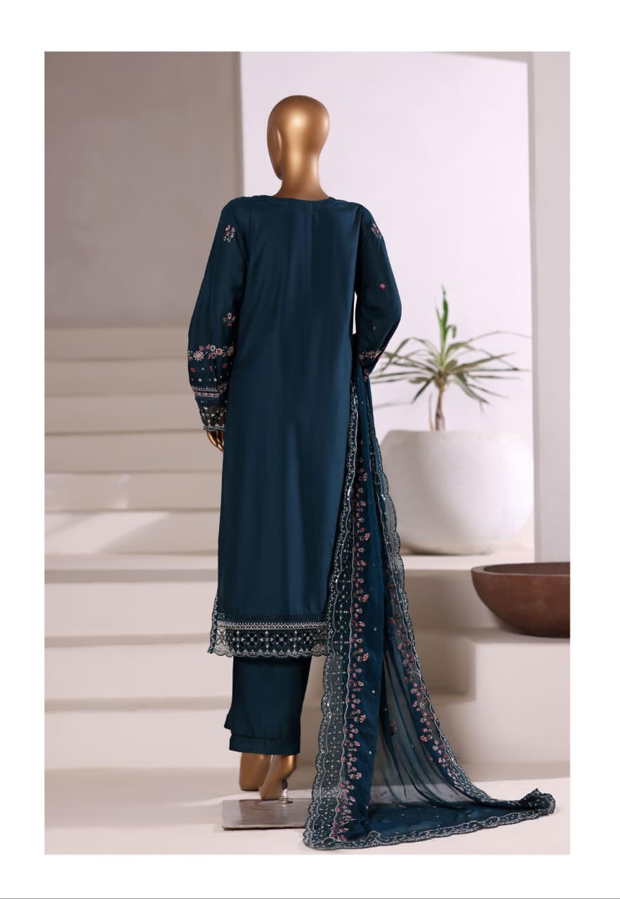 Sada Bahar | Stitched 3 Pc Embroidered Luxury Slub Viscose
