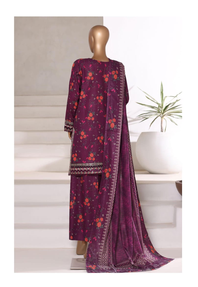 Sada Bahar | Stitched 3 Pc Embroidered Malika Khaddar Collection