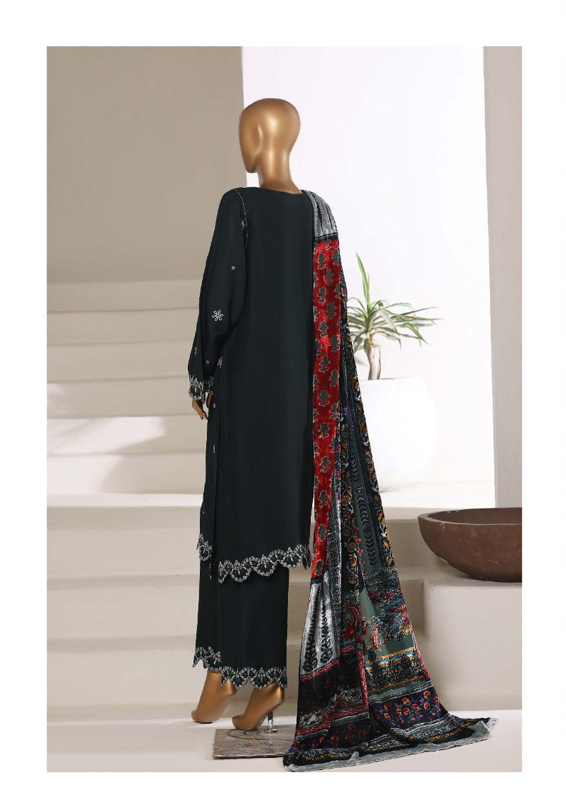 Sada Bahar | Stitch 3 Pc Luxury Embroidered Viscose with Palachi Shawl