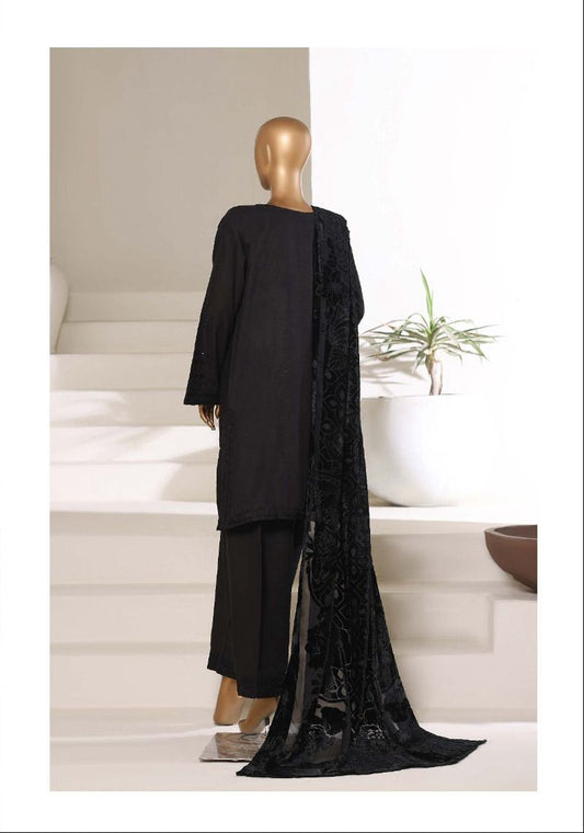 SADABAHAR | Stitched 3PC Luxury Khaddar Karandi with Palachi Shawl