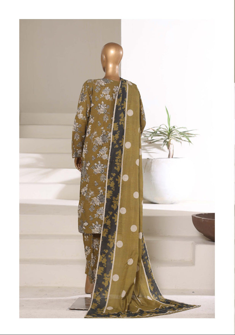 Sada Bahar | Stitched 3 Pc Printed Khaddar