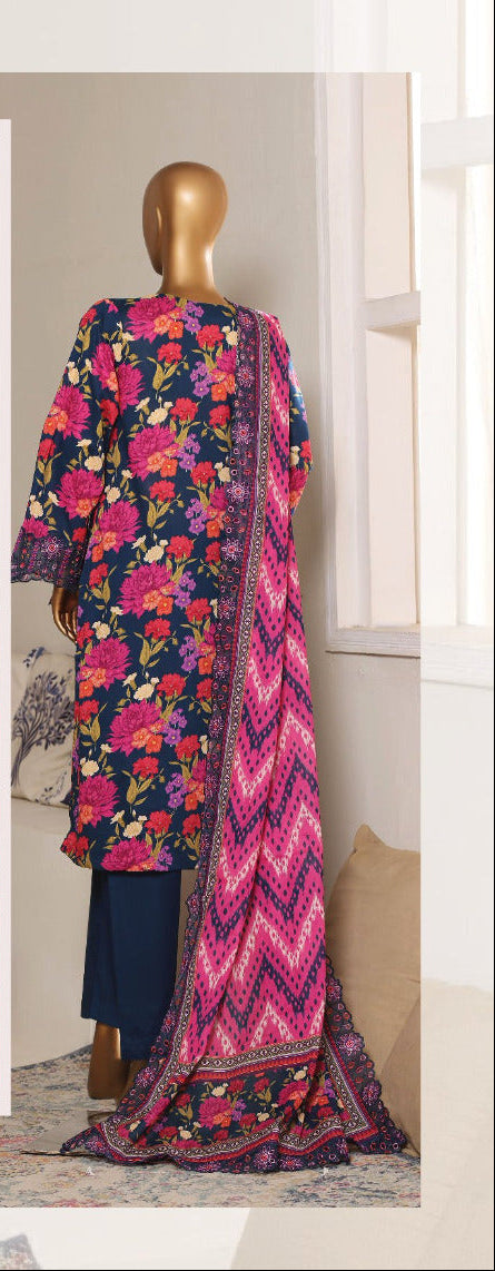 Riwayat | Stitch 3 Pc Premium Embroidered Lawn Collection