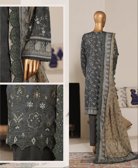 Riwayat | Stitch 3 Pc Premium Embroidered Lawn Collection