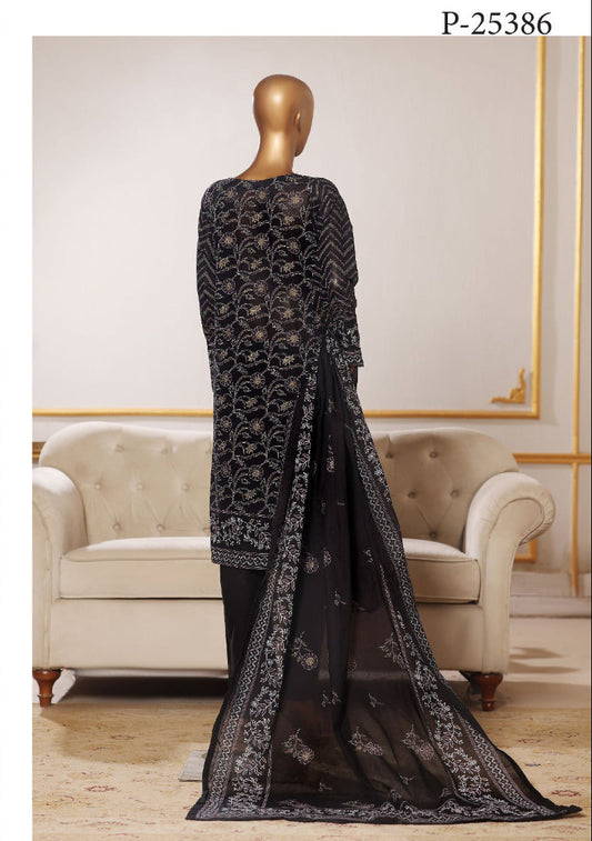 RIWAYAT | Stitch 3 Pc Gold Paste Printed Lawn Collection
