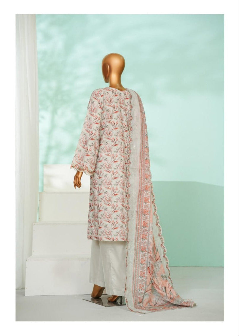 Bin Saeed | Stitch 3 Pc Luxury Applique Kari & Laserkari Embroidered Lawn Collection