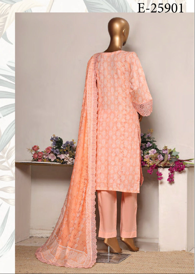 Riwayat | Stitch 3 PC Premium Embroidered Lawn Collection