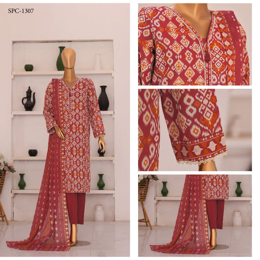 HZ | Summer Unstich 3PC Printed Lawn Collection
