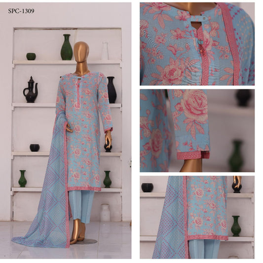 HZ | Summer Unstich 3PC Printed Lawn Collection