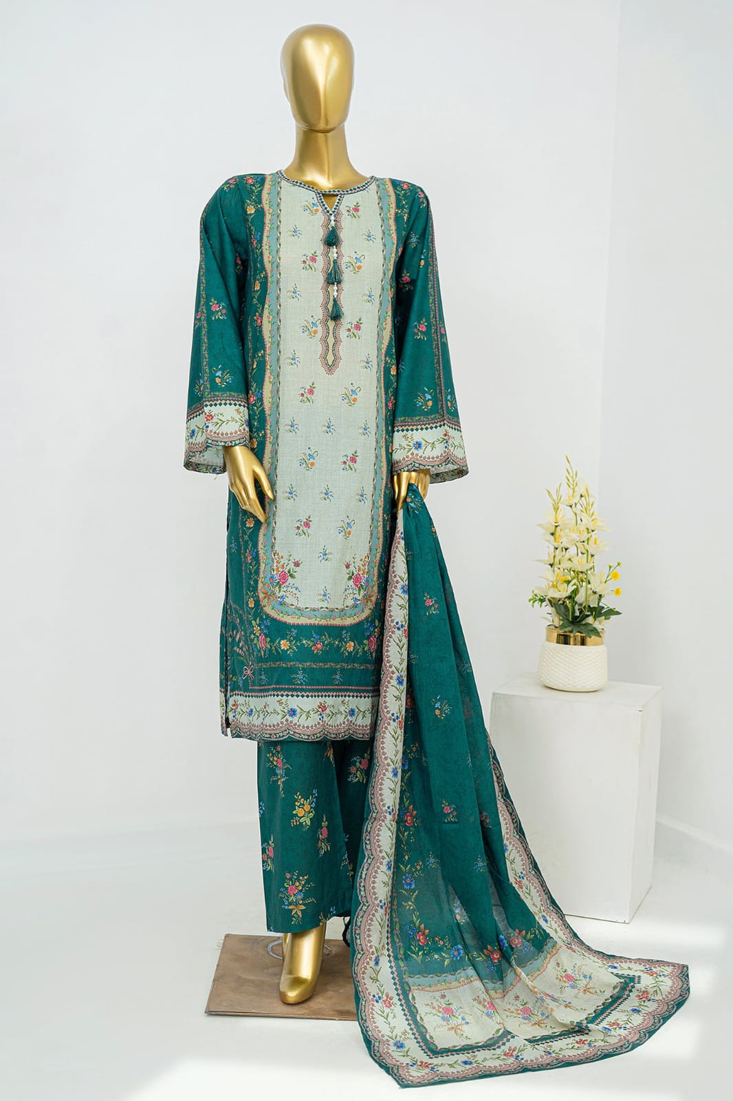BIN SAEED | Stitched 3 Piece Printed Lawn Collection BarerahFabrics BIN SAEED | Stitched 3 Piece Printed Lawn Collection BarerahFabrics
