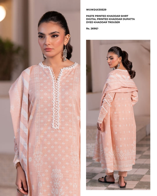 Zellbury | Unstitched 3 Piece Khaddar Suit Collection