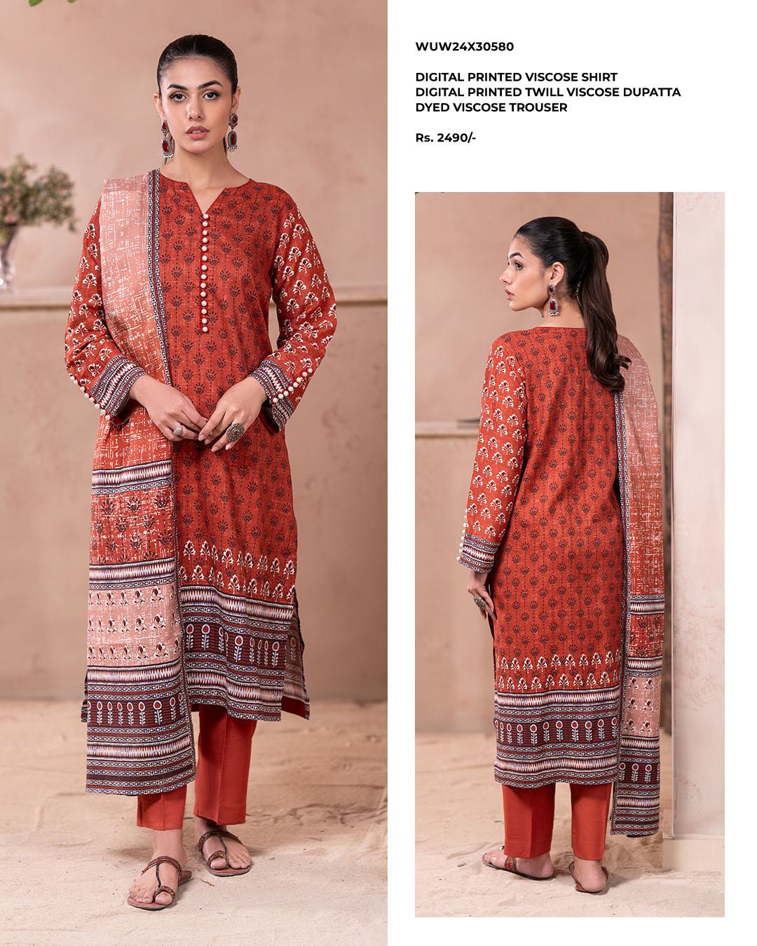 Zellbury | Unstitched 3 Piece Viscose Collection