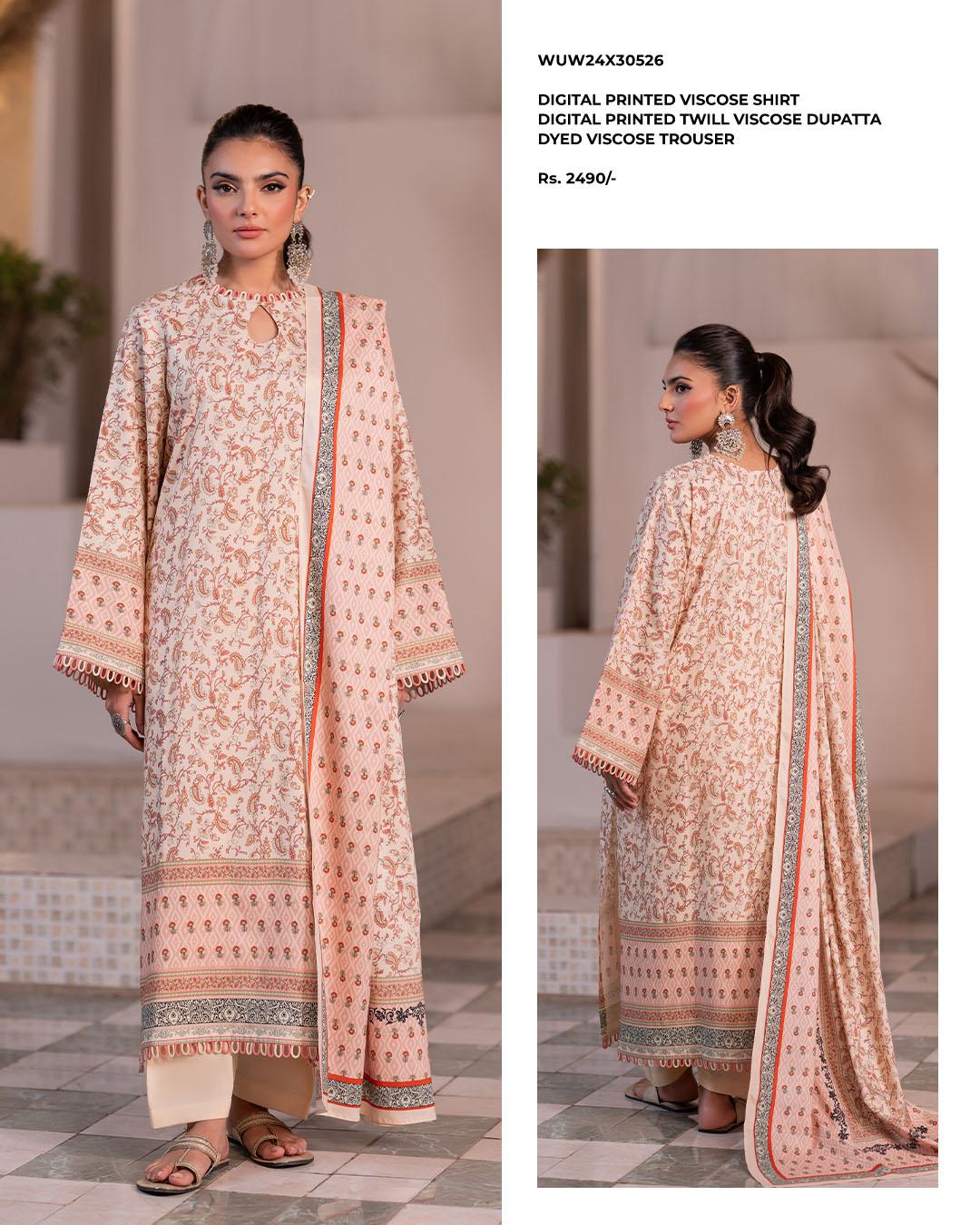 Zellbury | Unstitched 3 Piece Viscose Collection