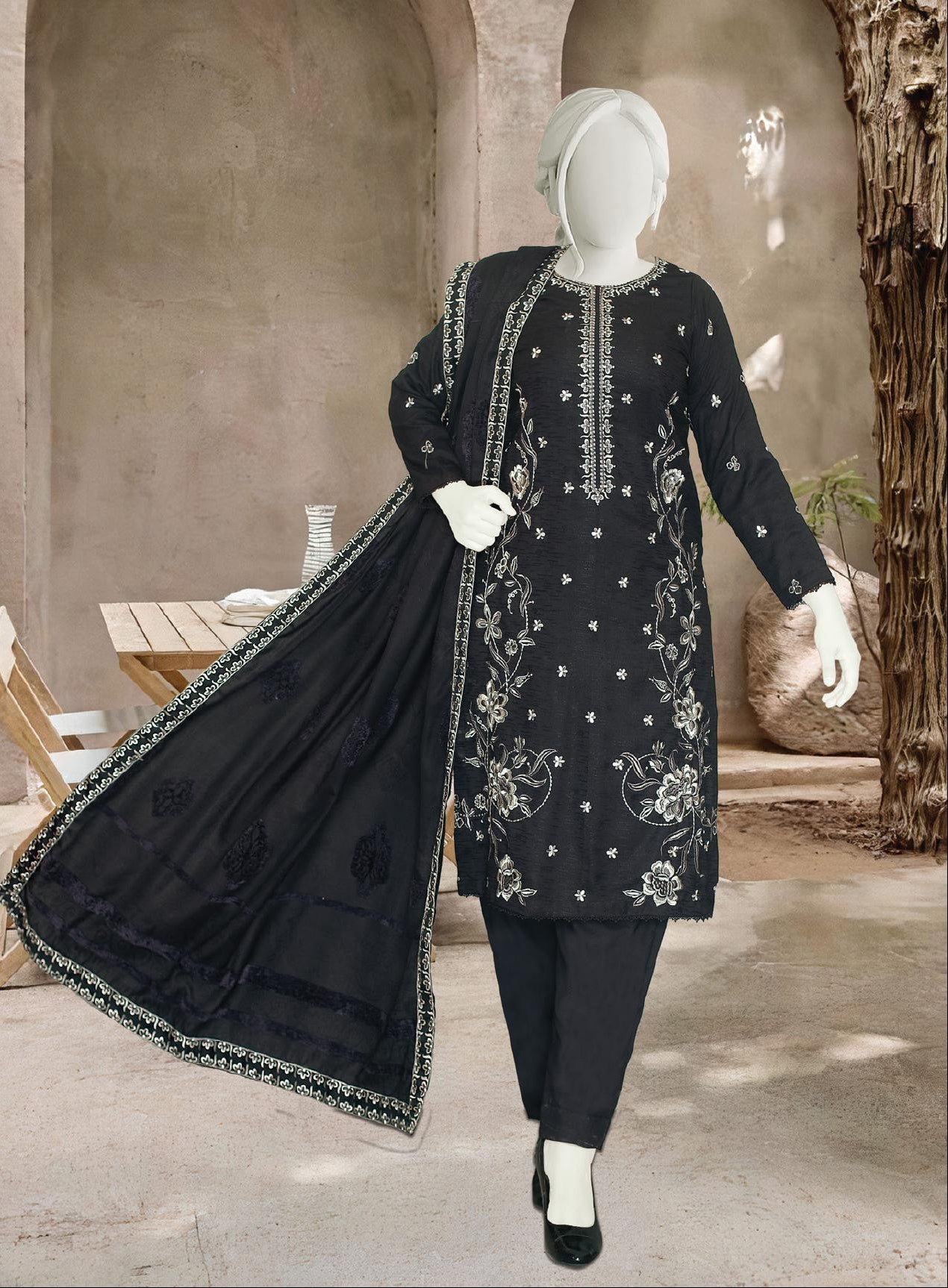Zaaria by ABC Fabrics | Unstitched Embroidered Winter Velvet Collection