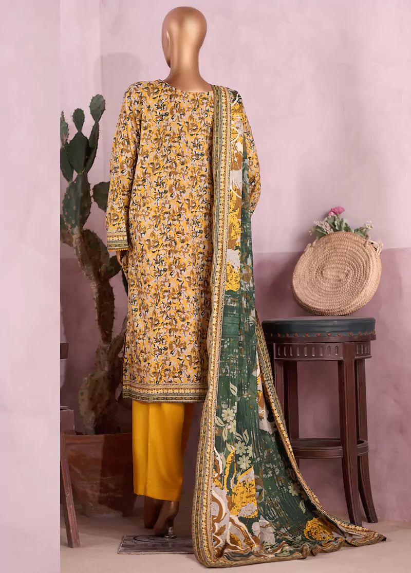 Bin Saeed | Stitched 3pc Printed Cotton Collection