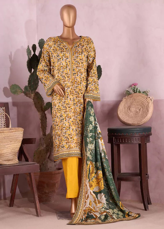 Bin Saeed | Stitched 3pc Printed Cotton Collection - BarerahFabrics